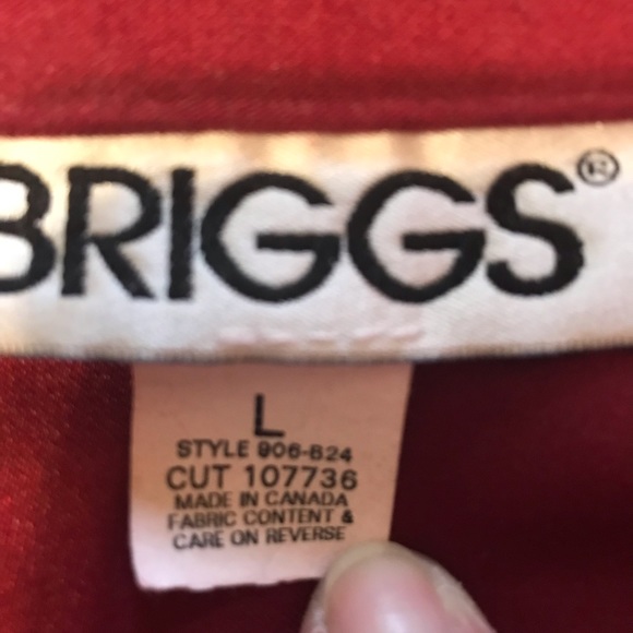 Briggs Dress Shirt Jacket Large - Picture 6 of 7
